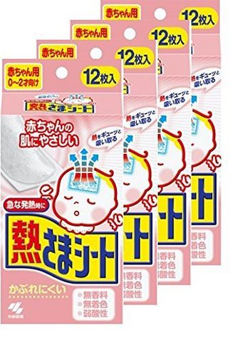 KOBAYASHI 小林制药 婴儿用散热贴 0-2岁 12片*4件