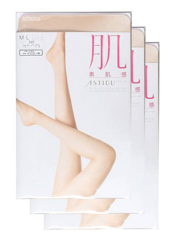 ATSUGI 厚木 肌系列 自然素肌感 连裤丝袜（3双装） 