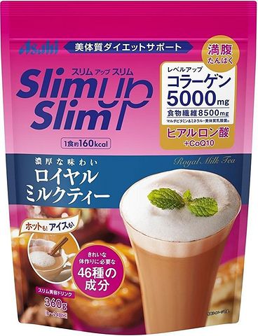 Asahi 朝日 slim up slim 代餐粉 奶茶味 360g