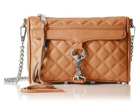  REBECCA MINKOFF Quilted mini MAC 女款真皮斜挎包 