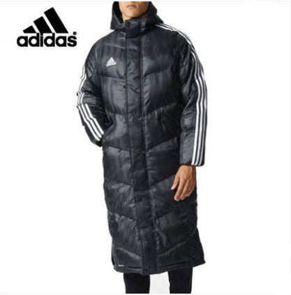 Adidas 阿迪达斯 男士长款运动棉服外套 