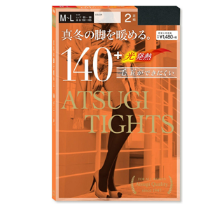 ATSUGI 厚木 TIGHTS系列 140D 发热连裤袜（两双装）