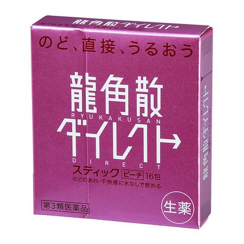 龙角散 润喉粉末剂 蜜桃味 16包