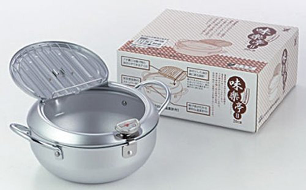 味叶亭II 铁质油炸锅 带温度计 20cm