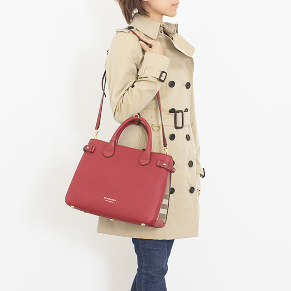 BURBERRY MD Banner系列 女士真皮手提包