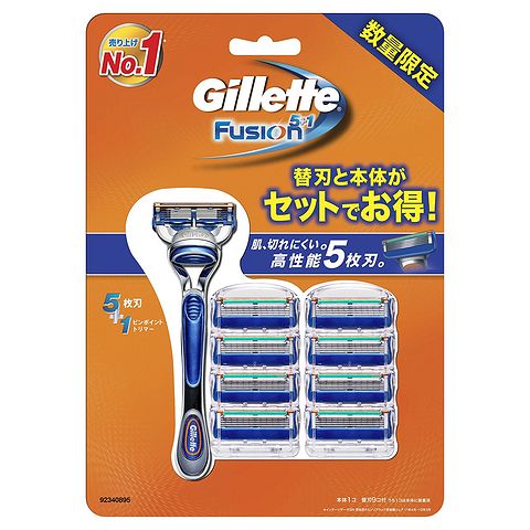 Gillette 吉列 Fusion5 手动剃须刀（含1刀架9刀头）
