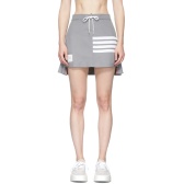 Thom Browne 灰色 Flyweight 4-Bar 褶裥短裙 $495（约3,497元）