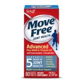 【买1送1+额外8.5折】Schiff Move Free 维骨力 氨基葡萄糖软骨素+MSM&维生素 D3 蓝盒 80粒 $12.75（约90元）