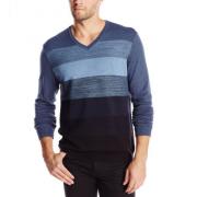 Calvin Klein Jersey Striped 男款V领针织衫