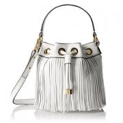 MILLY Essex Fringe 女士真皮水桶包