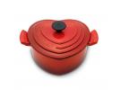 Le Creuset 酷彩 珐琅铸铁心形法式烧锅 1.9L 樱桃红