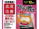 KIRIBAI 桐灰 血液循环 护腰温热贴 10片装