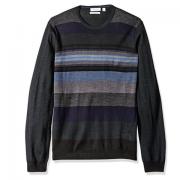 Calvin Klein Merino Pop Stripe 男士羊毛混纺针织衫