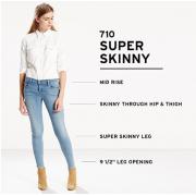Levi’s 李维斯 710 Super Skinny 女士牛仔裤
