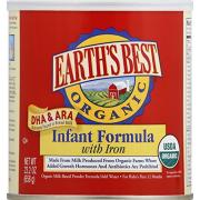 EARTH’S BEST Organic Infant Formula 有机含铁奶粉 658g