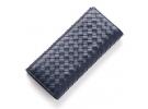 BOTTEGA VENETA 120697 V4651 4013 小牛皮编织男士长款钱包