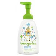 BabyGanics 泡沫餐具洗洁剂，无香味，16 盎司，泵瓶（3 瓶装）