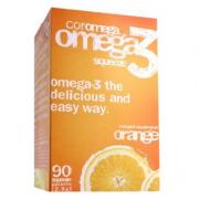 Coromega Omega-3深海鱼油橙味咀嚼包90包