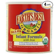 Earth’s Best世界最好婴儿1段有机奶粉 四罐装