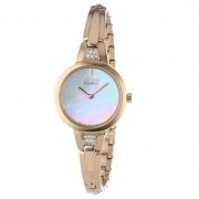 Citizen 西铁城 EX1153-54D 女士玫瑰金光动能石英手表 5.4折！