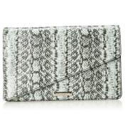 NINE WEST 玖熙Strong Angles Clutch 薄荷绿蛇纹色单肩斜跨手提包