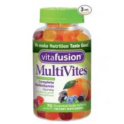 Vitafusion Multivites 成人复合维生素水果味软糖 70粒*3瓶