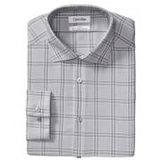 Calvin Klein Slim Fit Non Iron Plaid 男士衬衫