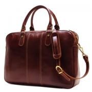 Floto Venezia Slim Brown Briefcase 复古男士公文包