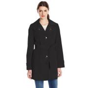 Calvin Klein Single Breasted Double Collar Trench 女士风衣