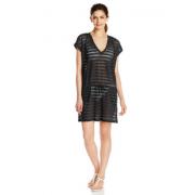 Calvin Klein Mesh Crochet Stripe Tunic 女士罩衫