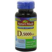 Nature Made Vitamin D3 5000I.U. 液体维生素D3胶囊