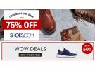 shoes.com最新优惠：精选热卖品牌产品仅2.5折起+还可享额外7.5折