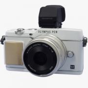 OLYMPUS 奥林巴斯 E-P5 微单套机（17mm/1.8 镜头、VF4 取景器）白色