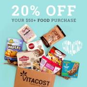 Vitacost折扣特惠：婴儿辅食、有机食品等全场购满50美元即可享额外8折