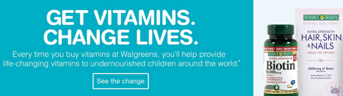 Walgreens品牌营养保健品享9折