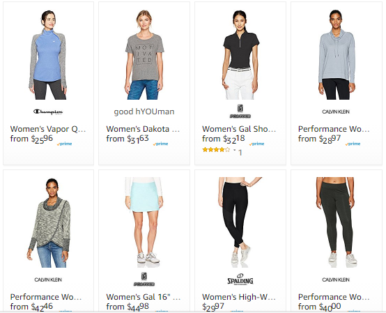 美国亚马逊女士运动服装：Calvin Klein、PUMA等知名品牌新品上架