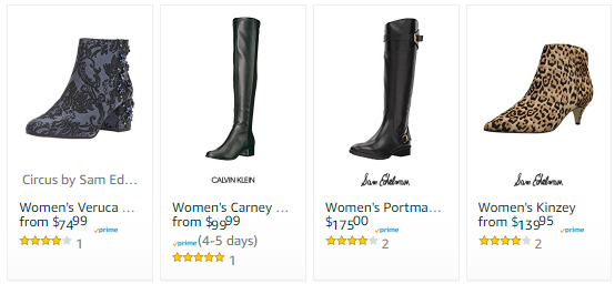 Amazon精选时尚女士美靴：热门品牌活动价低至17美元