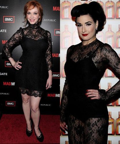 高透的蕾丝裙 时髦or雷人