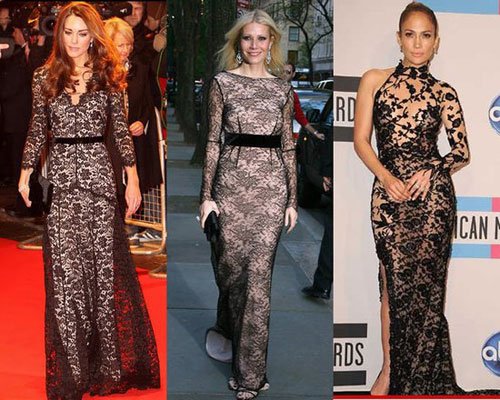 高透的蕾丝裙 时髦or雷人