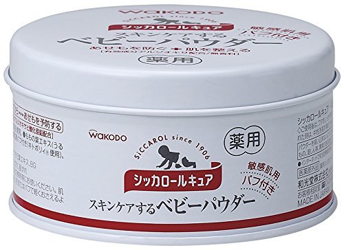 凑单品：wakodo 和光堂 敏感肌用 婴儿爽身粉
