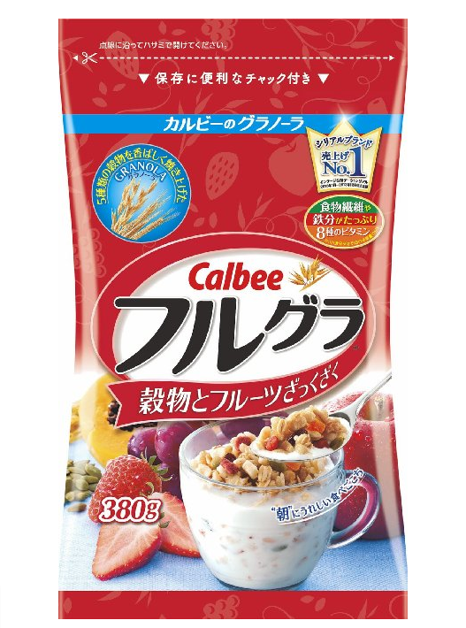 凑单品：Calbee 水果颗粒果仁谷物营养麦片 380g