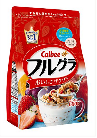  凑单品：Calbee 水果颗粒果仁谷物营养麦片 800g