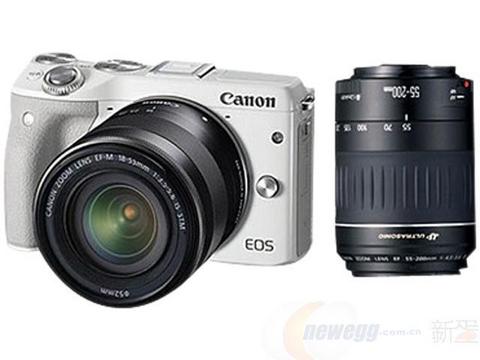  Canon 佳能 EOS M3 双镜头 无反套机（18-55/55-200mm）