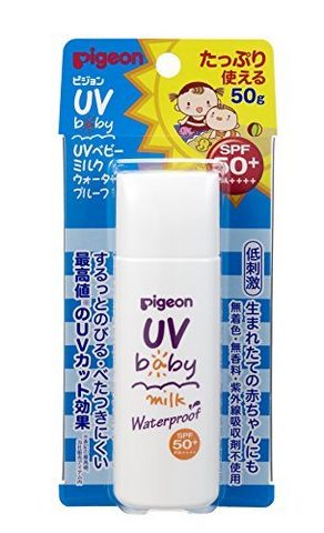  凑单品：pigeon 贝亲 UV baby milk Waterproof 婴儿防水防晒霜 SPF50+ 50g