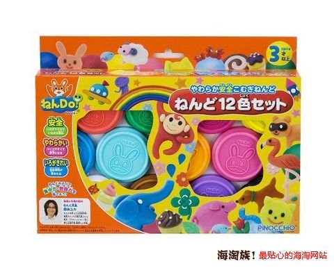 凑单品:PINOCCHIO 儿童彩泥 12色  