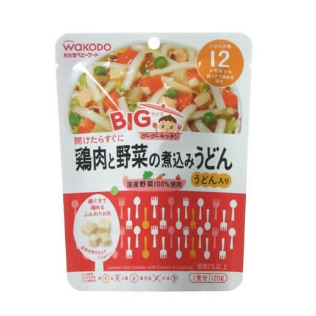凑单品: wakodo 和光堂 鸡肉蔬菜乌冬面泥 120g*6袋  