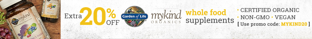 Save an extra 20% on select Garden of Life mykind Organics