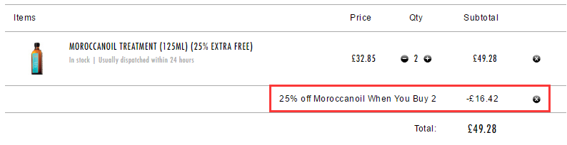 HQhair：Moroccanoil 摩洛哥油洗护产品 2件7.5折！