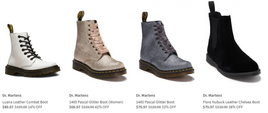 Nordstrom Rack：精选 Dr. Martens 时尚鞋履 低至6折 - 海淘优惠海淘折扣|55海淘网